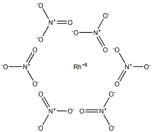 Hexanitric acid rhodium(VI) salt Struktur