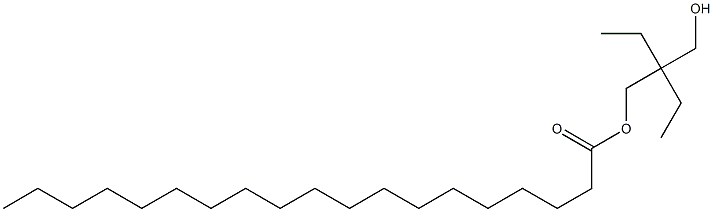 Nonadecanoic acid 2-ethyl-2-(hydroxymethyl)butyl ester Struktur