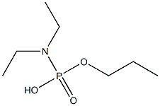 N,N-Diethylamidophosphoric acid hydrogen propyl ester Struktur