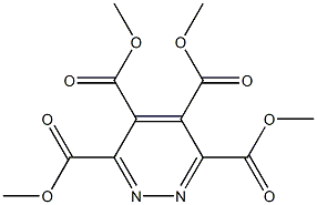 Pyridazine-3,4,5,6-tetracarboxylic acid tetramethyl ester Struktur