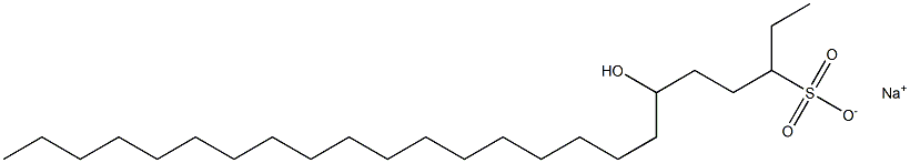 6-Hydroxytetracosane-3-sulfonic acid sodium salt Struktur