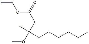 3-Methoxy-3-methylnonanoic acid ethyl ester Struktur