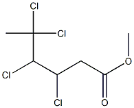 3,4,5,5-Tetrachlorohexanoic acid methyl ester Struktur