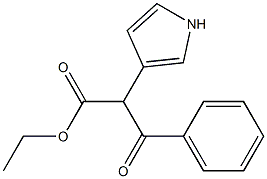 (Benzoyl)(1H-pyrrol-3-yl)acetic acid ethyl ester Struktur