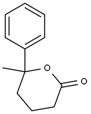 Tetrahydro-6-methyl-6-phenyl-2H-pyran-2-one Struktur