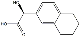 [S,(+)]-(5,6,7,8-Tetrahydronaphthalene-2-yl)glycolic acid Struktur