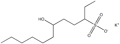 6-Hydroxydodecane-3-sulfonic acid potassium salt Struktur