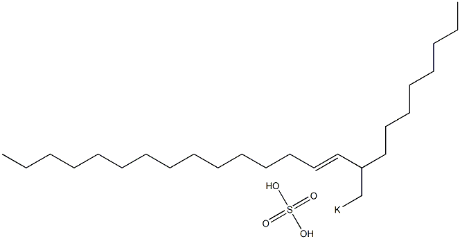 Sulfuric acid 2-octyl-3-heptadecenyl=potassium ester salt Struktur