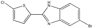 5-Bromo-2-(5-chlorothiophen-2-yl)-1H-benzimidazole Struktur