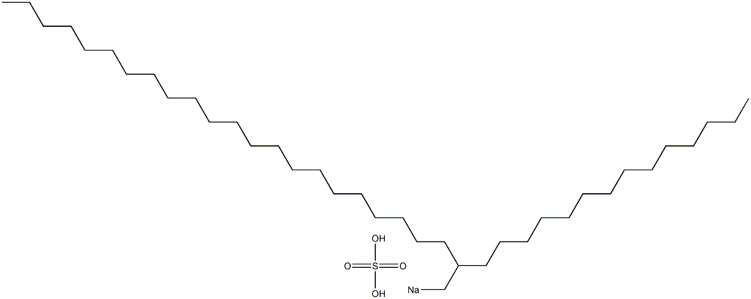 Sulfuric acid 2-tetradecyltetracosyl=sodium salt Struktur