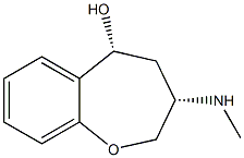 (3S,5R)-2,3,4,5-Tetrahydro-3-(methylamino)-1-benzooxepin-5-ol Struktur