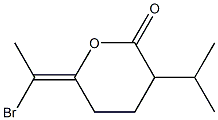 (6E)-6-(1-Bromoethylidene)-3-isopropyltetrahydro-2H-pyran-2-one Struktur