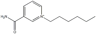 1-Hexyl-3-carbamoylpyridinium Struktur