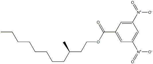 (+)-3,5-Dinitrobenzoic acid (R)-3-methylundecyl ester Struktur