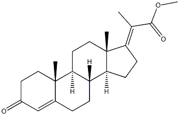 3-Oxo-4,17(20)-pregnadiene-20-carboxylic acid methyl ester Struktur