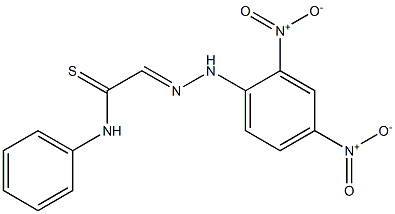 N-Phenyl-2-[2-(2,4-dinitrophenyl)hydrazono]thioacetamide Struktur