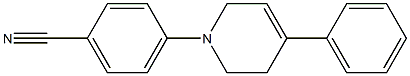 4-(4-Phenyl-1,2,5,6-tetrahydropyridin-1-yl)benzonitrile Struktur