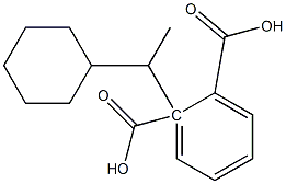 (+)-Phthalic acid hydrogen 1-[(S)-1-cyclohexylethyl] ester Struktur