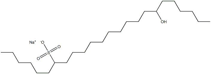 18-Hydroxytetracosane-7-sulfonic acid sodium salt Struktur