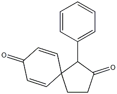 1-Phenylspiro[4.5]deca-6,9-diene-2,8-dione Struktur