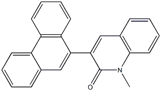 3-(Phenanthren-9-yl)-1-methylquinolin-2(1H)-one Struktur