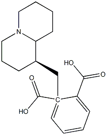 Phthalic acid 1-[[(1R)-octahydro-2H-quinolizin]-1-ylmethyl] ester Struktur