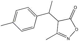 3-Methyl-4-[1-(4-methylphenyl)ethyl]isoxazol-5(4H)-one Struktur