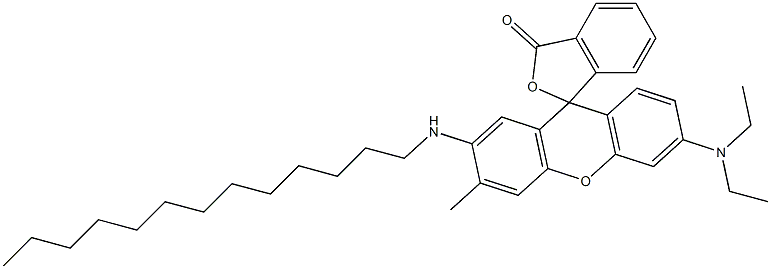 3'-Diethylamino-6'-methyl-7'-tridecylaminospiro[isobenzofuran-1(3H),9'-[9H]xanthen]-3-one Struktur