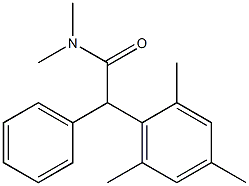 N,N-Dimethyl-2-phenyl-2-mesitylacetamide Struktur