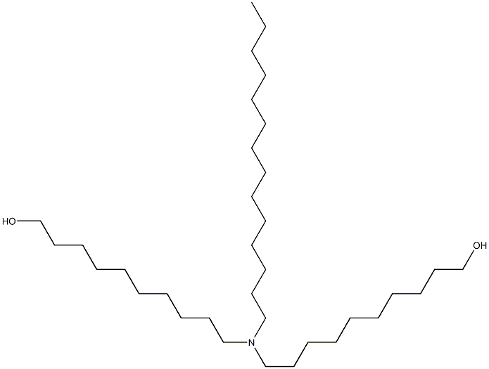 10,10'-(Tetradecylimino)bis(1-decanol) Struktur