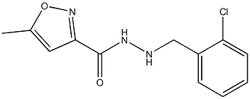 N'-(2-Chlorobenzyl)-5-methyl-3-isoxazolecarbohydrazide Struktur