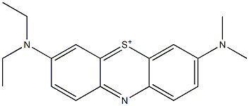 3-(Diethylamino)-7-(dimethylamino)phenothiazin-5-ium Struktur