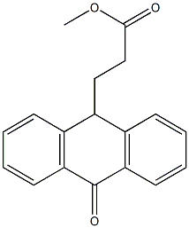 3-[(9,10-Dihydro-10-oxoanthracen)-9-yl]propionic acid methyl ester Struktur