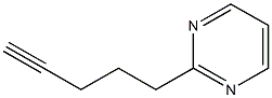 2-(4-Pentynyl)pyrimidine Struktur