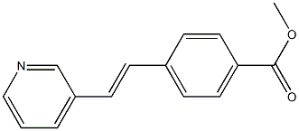 3-(4-(Methoxycarbonyl)styryl)pyridine Struktur