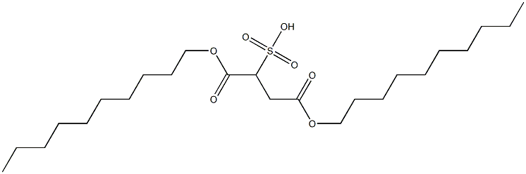 2-Sulfosuccinic acid 1,4-didecyl ester Struktur