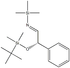 (2S)-2-[(tert-Butyldimethylsilyl)oxy]-2-phenyl-N-(trimethylsilyl)ethanimine Struktur