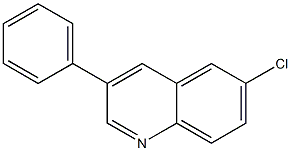 3-Phenyl-6-chloroquinoline Struktur