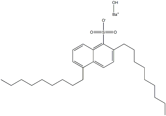 2,5-Dinonyl-1-naphthalenesulfonic acid hydroxybarium salt Struktur