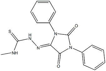 5-(4-Methylthiosemicarbazono)-1,3-diphenyl-3,5-dihydro-1H-imidazole-2,4-dione Struktur