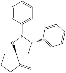 (3S,5S)-2,3-Diphenyl-6-methylene-1-oxa-2-azaspiro[4.4]nonane Struktur