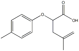 2-(4-Methylphenyloxy)-4-methyl-4-pentenoic acid Struktur