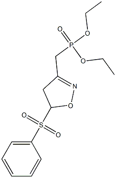 3-[(Diethoxyphosphinyl)methyl]-5-(phenylsulfonyl)-2-isoxazoline Struktur