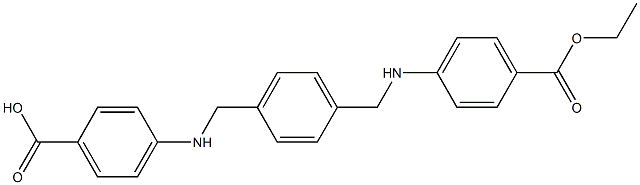 4,4'-[p-Phenylenebis(methylene)bis(imino)]bis[benzoic acid ethyl] ester Struktur