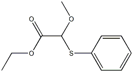 2-(Phenylthio)-2-methoxyacetic acid ethyl ester Struktur