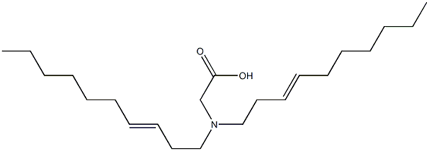 N,N-Di(3-decenyl)aminoacetic acid Struktur