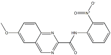 N-(2-Nitrophenyl)-6-methoxyquinazoline-2-carboxamide Struktur