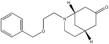 (1S,5R)-2-(2-Benzyloxyethyl)-2-azabicyclo[3.3.1]nonan-7-one Struktur