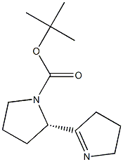 (2S)-2-(1-Pyrrolin-2-yl)-1-pyrrolidinecarboxylic acid tert-butyl ester Struktur