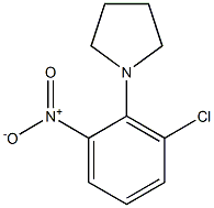 2-(Pyrrolidin-1-yl)-3-chloro-1-nitrobenzene Struktur